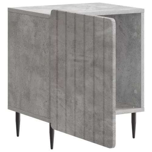  Éjjeliszekrény 2 pcs Betonszürke 43 x 34,5 x 52 cm Szerelt Fa