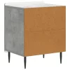 Éjjeliszekrény 2 pcs Betonszürke 43 x 34,5 x 52 cm Szerelt Fa