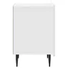  Éjjeliszekrény 2 pcs Magasfényű Fehér 43 x 34,5 x 52 cm