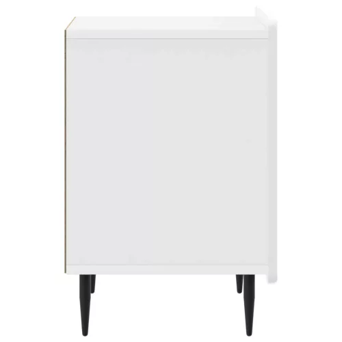  Éjjeliszekrény 2 pcs Magasfényű Fehér 43 x 34,5 x 52 cm