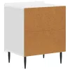  Éjjeliszekrény 2 pcs Magasfényű Fehér 43 x 34,5 x 52 cm