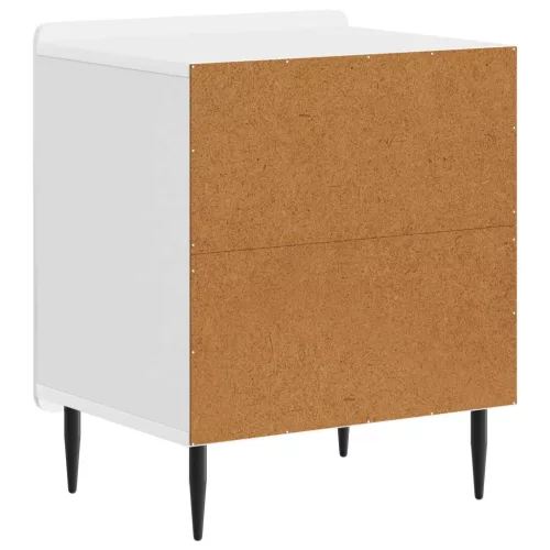  Éjjeliszekrény 2 pcs Magasfényű Fehér 43 x 34,5 x 52 cm