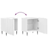  Éjjeliszekrény 2 pcs Magasfényű Fehér 43 x 34,5 x 52 cm