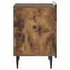 Éjjeliszekrény 2 pcs Füstös Tölgy 43 x 34,5 x 52 cm Szerelt Fa