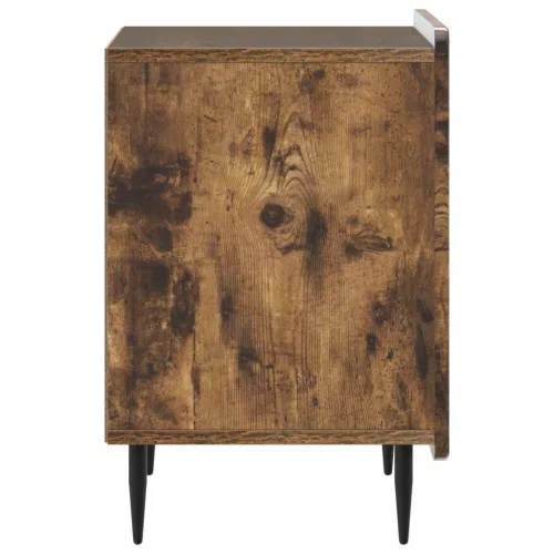 Éjjeliszekrény 2 pcs Füstös Tölgy 43 x 34,5 x 52 cm Szerelt Fa