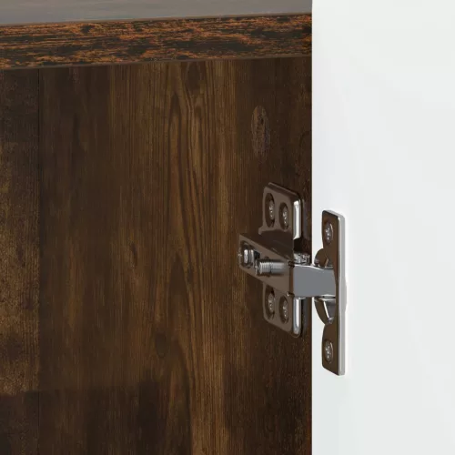  Éjjeliszekrény 2 pcs Füstös Tölgy 43 x 34,5 x 52 cm Szerelt Fa