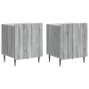  Éjjeliszekrény 2 pcs Szürke Sonoma 43 x 34,5 x 52 cm Szerelt Fa