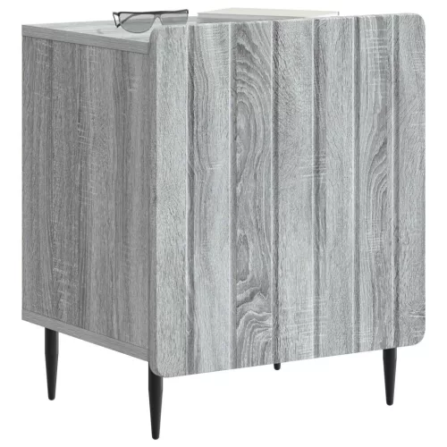  Éjjeliszekrény 2 pcs Szürke Sonoma 43 x 34,5 x 52 cm Szerelt Fa