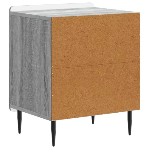  Éjjeliszekrény 2 pcs Szürke Sonoma 43 x 34,5 x 52 cm Szerelt Fa