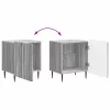  Éjjeliszekrény 2 pcs Szürke Sonoma 43 x 34,5 x 52 cm Szerelt Fa