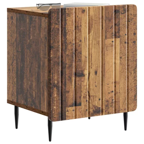  Éjjeliszekrény 2 pcs Antik Fa 43 x 34,5 x 52 cm Szerelt Fa