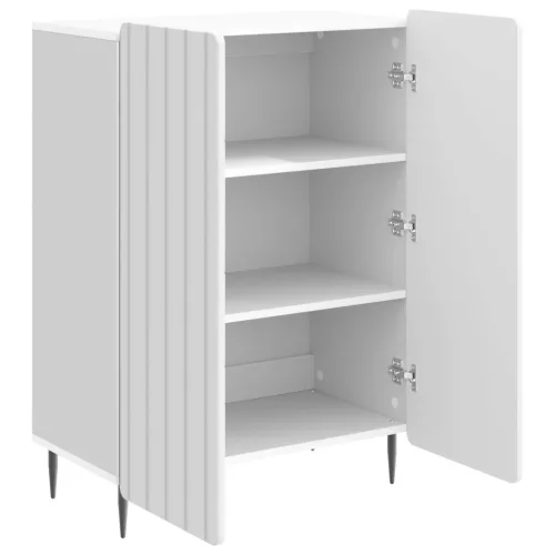  Széf Magasfényű Fehér 66 x 34,5 x 92 cm Szerelt Fa