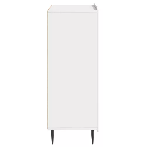  Széf Magasfényű Fehér 66 x 34,5 x 92 cm Szerelt Fa