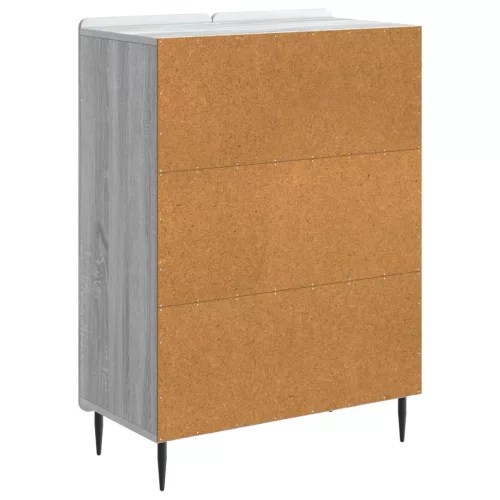  Széf Szürke Sonoma 66 x 34,5 x 92 cm Szerelt Fa