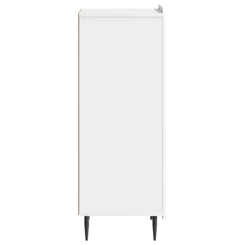  Széf Magasfényű Fehér 34,5 x 33 x 92 cm Szerelt Fa