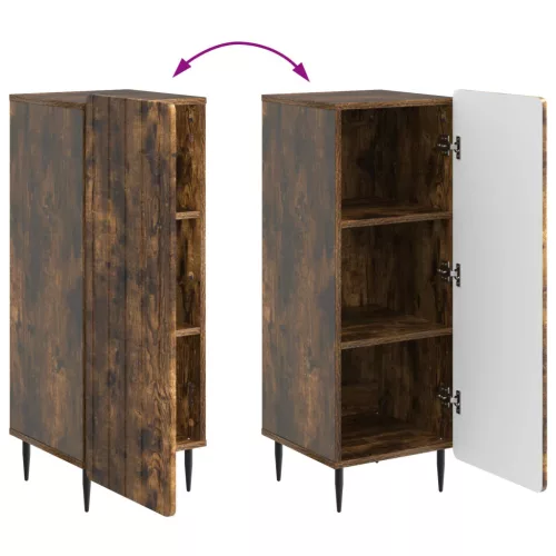  Széf Füstös Tölgy 34,5 x 33 x 92 cm Szerelt Fa