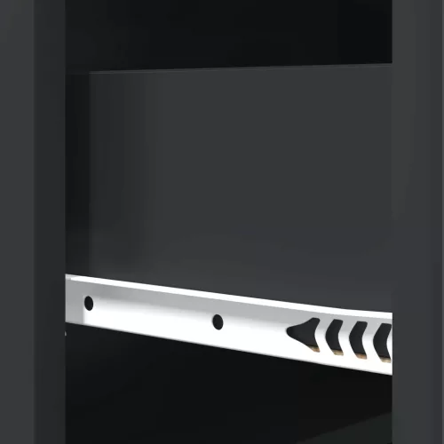  Fiókos szekrény Fekete 66 x 34,5 x 92 cm Szerelt Fa