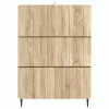  Fiókos szekrény Sonoma Tölgy 66 x 34,5 x 92 cm Szerelt Fa