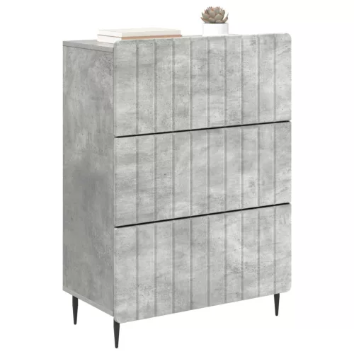  Fiókos szekrény Betonszürke 66 x 34,5 x 92 cm Szerelt Fa