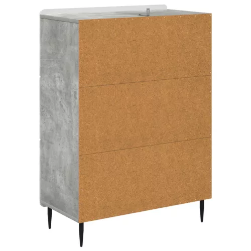  Fiókos szekrény Betonszürke 66 x 34,5 x 92 cm Szerelt Fa