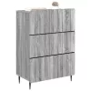  Fiókos szekrény Szürke Sonoma 66 x 34,5 x 92 cm Szerelt Fa
