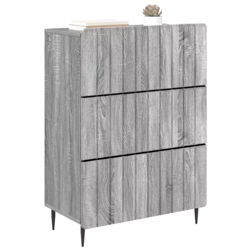  Fiókos szekrény Szürke Sonoma 66 x 34,5 x 92 cm Szerelt Fa