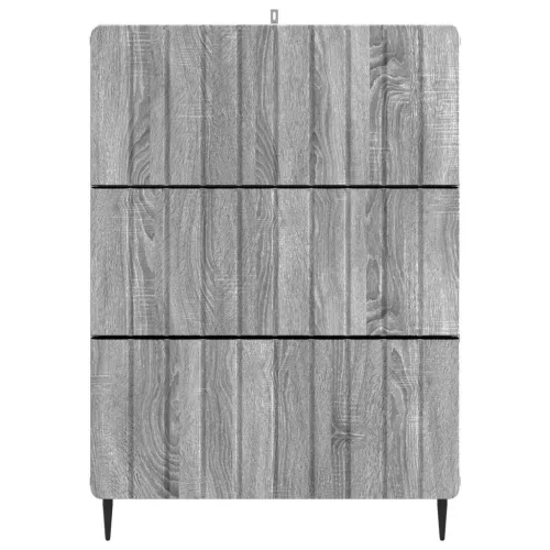  Fiókos szekrény Szürke Sonoma 66 x 34,5 x 92 cm Szerelt Fa