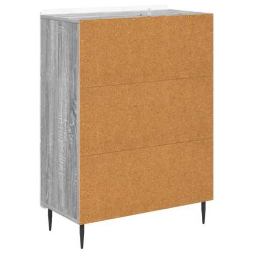  Fiókos szekrény Szürke Sonoma 66 x 34,5 x 92 cm Szerelt Fa