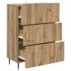  Fiókos szekrény Kézműves Tölgy 66 x 34,5 x 92 cm Szerelt Fa