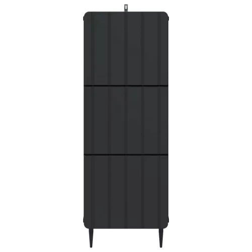  Fiókos szekrény Fekete 33 x 34,5 x 92 cm Szerelt Fa