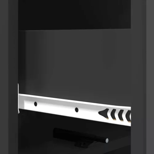  Fiókos szekrény Fekete 33 x 34,5 x 92 cm Szerelt Fa