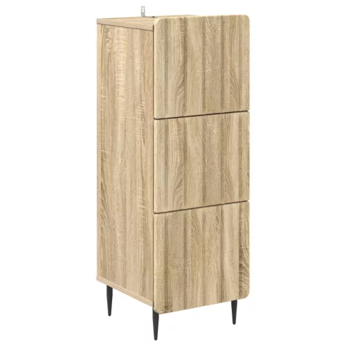  Fiókos szekrény Sonoma Tölgy 33 x 34,5 x 92 cm Szerelt Fa