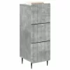  Fiókos szekrény Betonszürke 33 x 34,5 x 92 cm Szerelt Fa