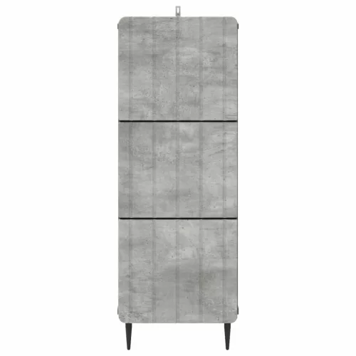  Fiókos szekrény Betonszürke 33 x 34,5 x 92 cm Szerelt Fa