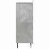  Fiókos szekrény Betonszürke 33 x 34,5 x 92 cm Szerelt Fa