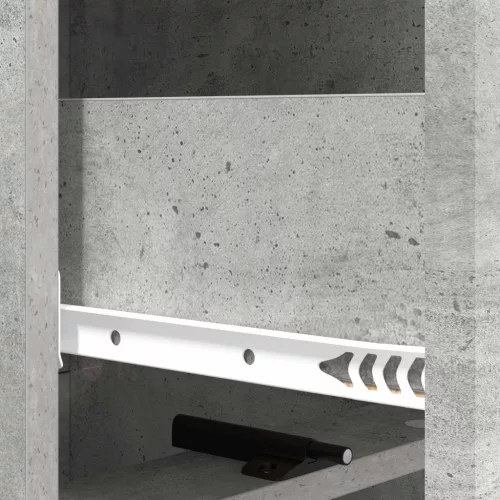  Fiókos szekrény Betonszürke 33 x 34,5 x 92 cm Szerelt Fa