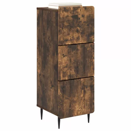  Fiókos szekrény Füstös Tölgy 33 x 34,5 x 92 cm Szerelt Fa