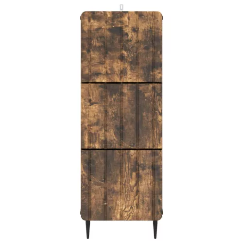  Fiókos szekrény Füstös Tölgy 33 x 34,5 x 92 cm Szerelt Fa