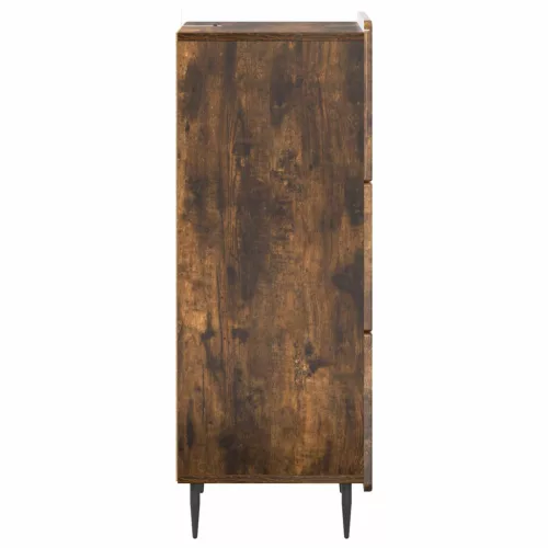  Fiókos szekrény Füstös Tölgy 33 x 34,5 x 92 cm Szerelt Fa