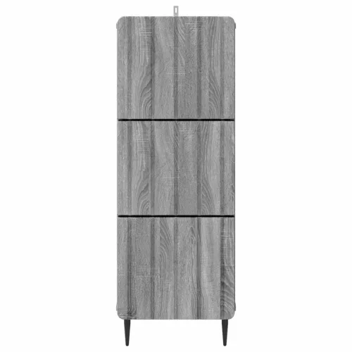  Fiókos szekrény Szürke Sonoma 33 x 34,5 x 92 cm Szerelt Fa