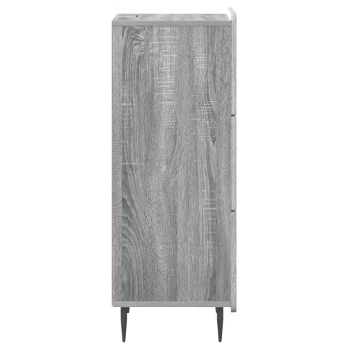  Fiókos szekrény Szürke Sonoma 33 x 34,5 x 92 cm Szerelt Fa