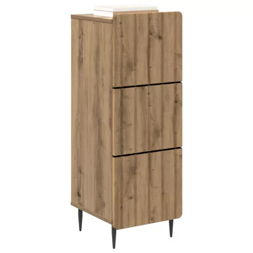  Fiókos szekrény Kézműves Tölgy 33 x 34,5 x 92 cm Szerelt Fa