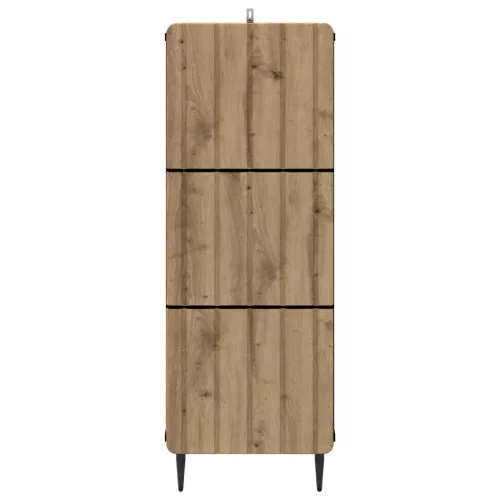  Fiókos szekrény Kézműves Tölgy 33 x 34,5 x 92 cm Szerelt Fa