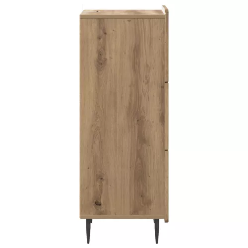  Fiókos szekrény Kézműves Tölgy 33 x 34,5 x 92 cm Szerelt Fa