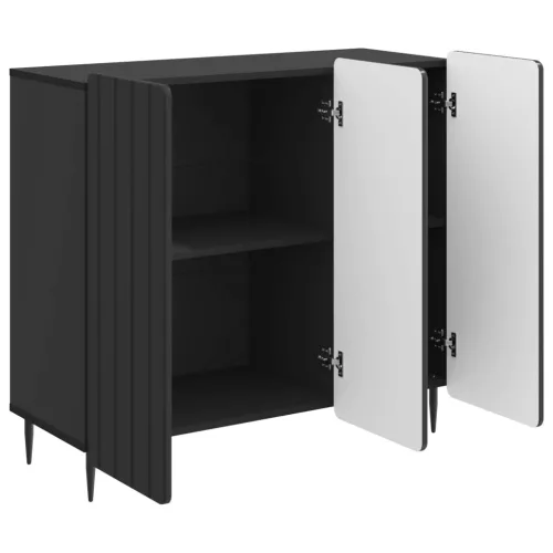  Széf Fekete 89 x 34,5 x 82 cm Szerelt Fa