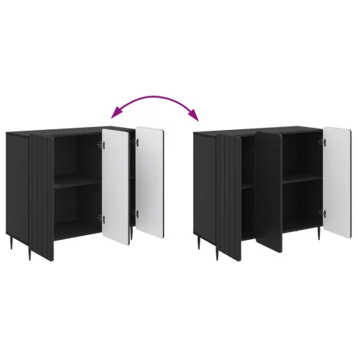  Széf Fekete 89 x 34,5 x 82 cm Szerelt Fa