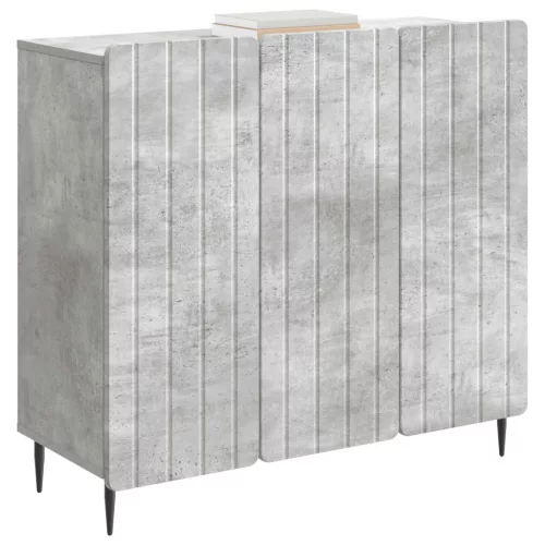  Széf Betonszürke 89 x 34,5 x 82 cm Szerelt Fa