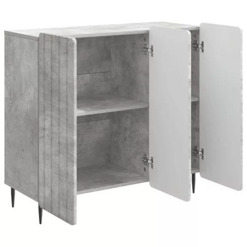  Széf Betonszürke 89 x 34,5 x 82 cm Szerelt Fa