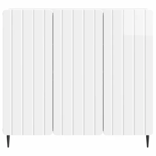  Széf Magasfényű Fehér 89 x 34,5 x 82 cm Szerelt Fa