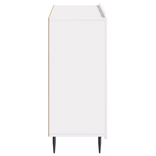  Széf Magasfényű Fehér 89 x 34,5 x 82 cm Szerelt Fa